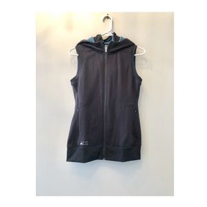 ADIDAS WOMENS FLEECE HOODED VEST SMALL